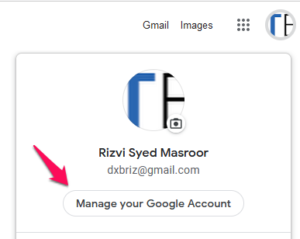 Manage Google Account