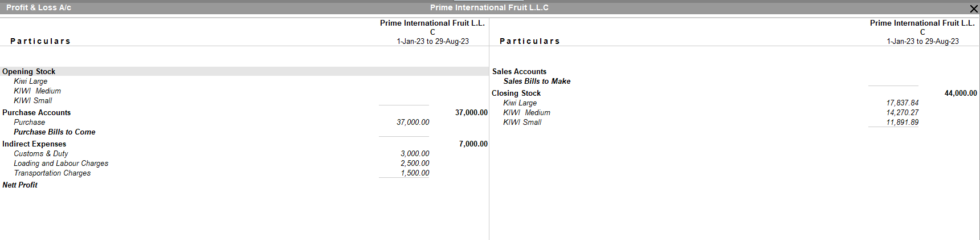 How to add Additional Cost of Purchase on Stock Item in TallyPrime